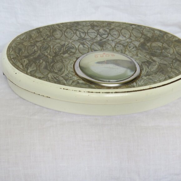 Vintage BORG Bathroom Scale MCM Retro Decor Works 1950's-60's Glass Bubble Dial - Picture 7 of 13